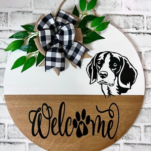 Beagle Welcome Door Hanger: 18&quot; Dog Lover Sign