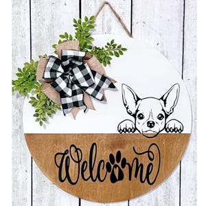 Chihuahua Welcome Sign, Chihuahua Sign, Dog Welcome Sign