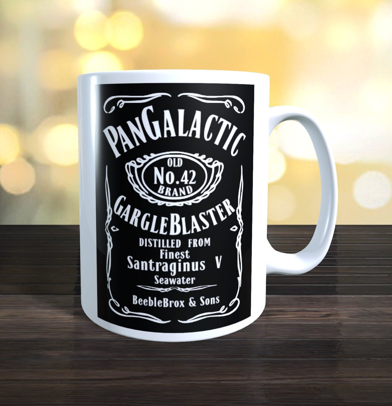 Pan Galactic Gargle Blaster Mug, Hitchhikers Guide to the Galaxy. Retro ...