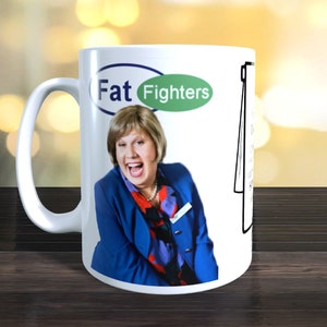 Fat Fighters, Little Britain, mok Afbeelding aan beide zijden.