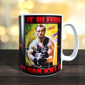 Taza de la película Depredador, diseño retro