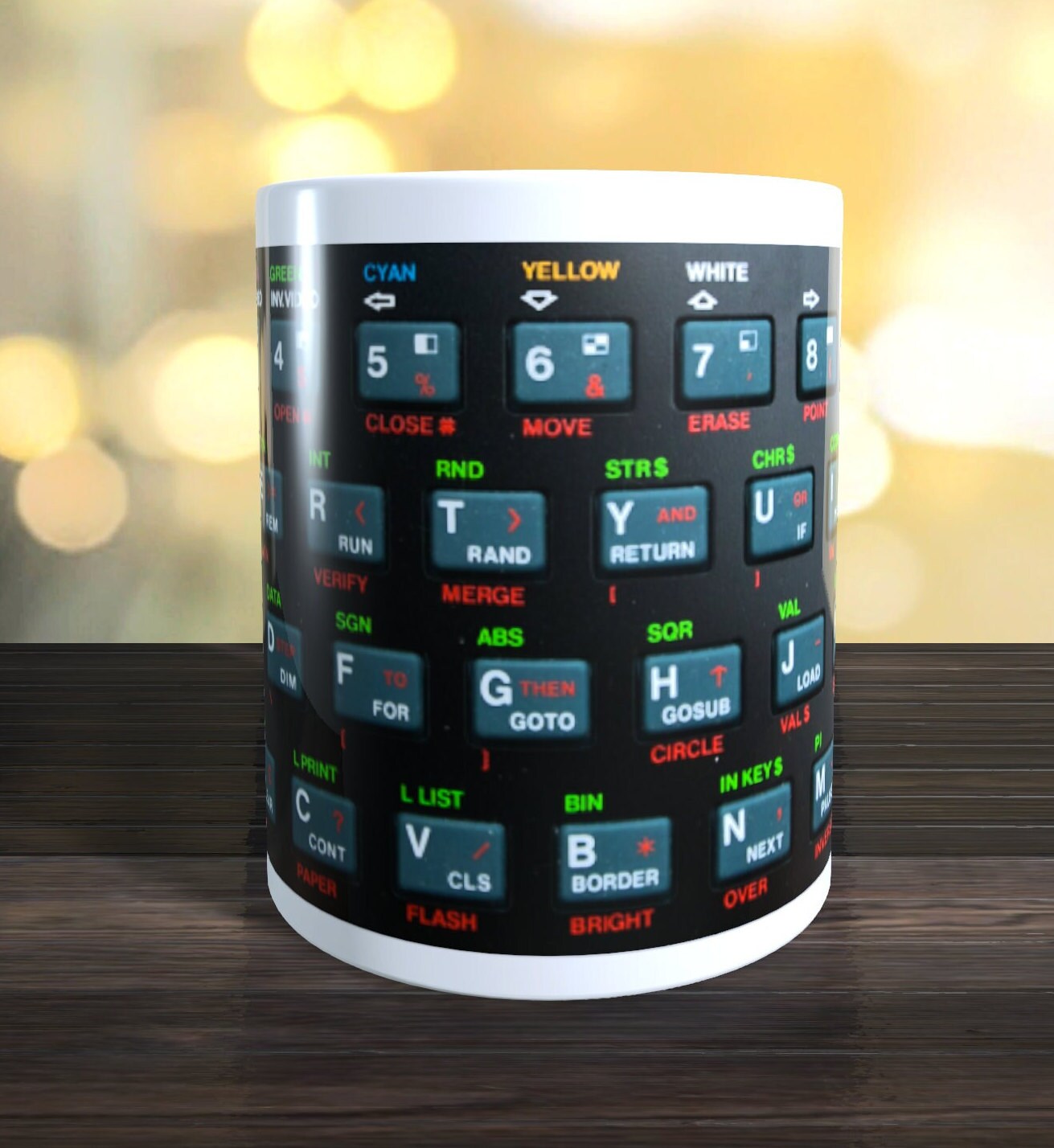 Computer Keyboard Mug ZX Spectrum Keyboard Mug, Sinclair Spectrum, Timex, Retro Computing ...
