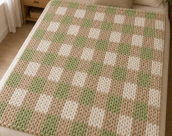 Finger Knitting Chunky Blanket Pattern: Easy DIY Tutorial (PDF Pattern)