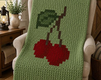 Finger Knitting Chunky Blanket Pattern: Easy DIY Tutorial (PDF Download