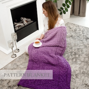 Finger Crochet Blanket Pattern: Loop Yarn, Love Mosaics (PDF Pattern)