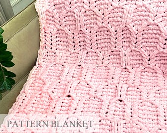 Loop Yarn Blanket Pattern: Finger Knitting DIY (PDF Pattern)