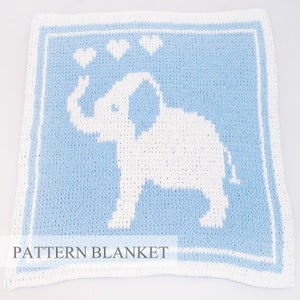 Alize Puffy More Blanket Pattern, Finger Knit Blanket Pattern, Loop Yarn Blanket Pattern, Blanket Knitting Pattern, Pattern Blanket Elephant