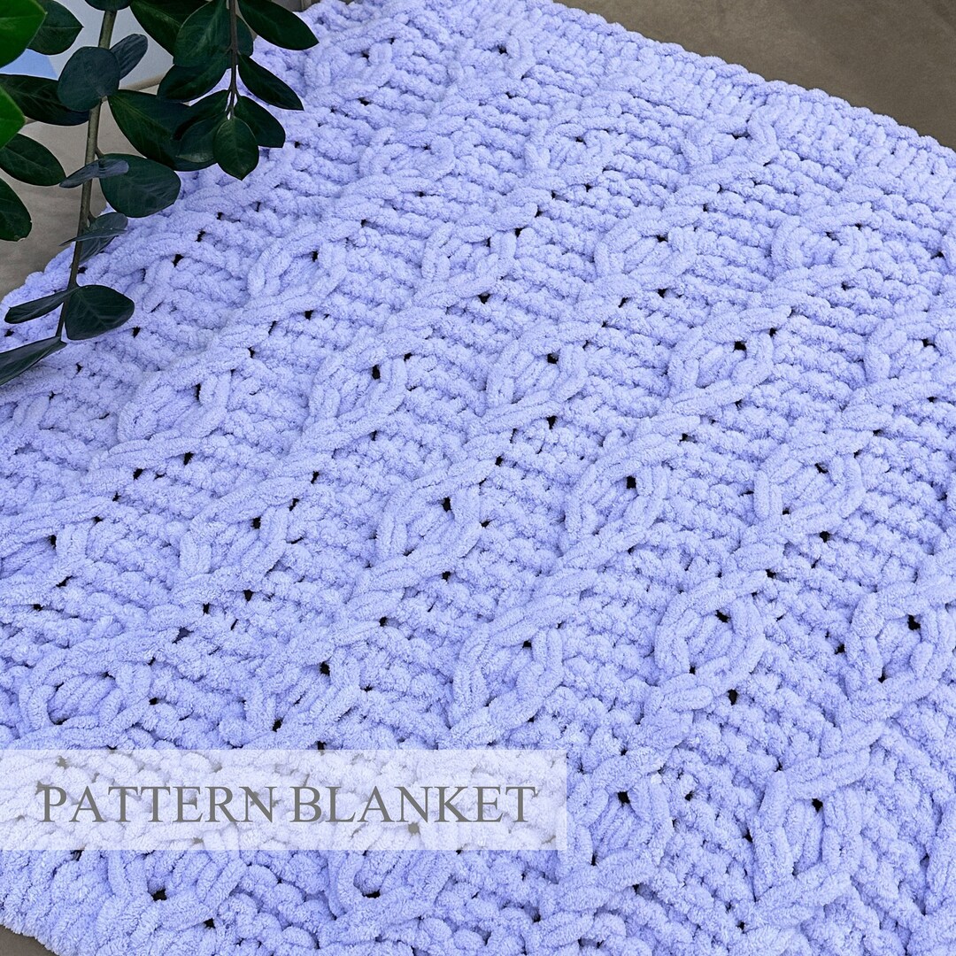 Loop Yarn Blanket Pattern: Finger Knitting (PDF Pattern) - Etsy