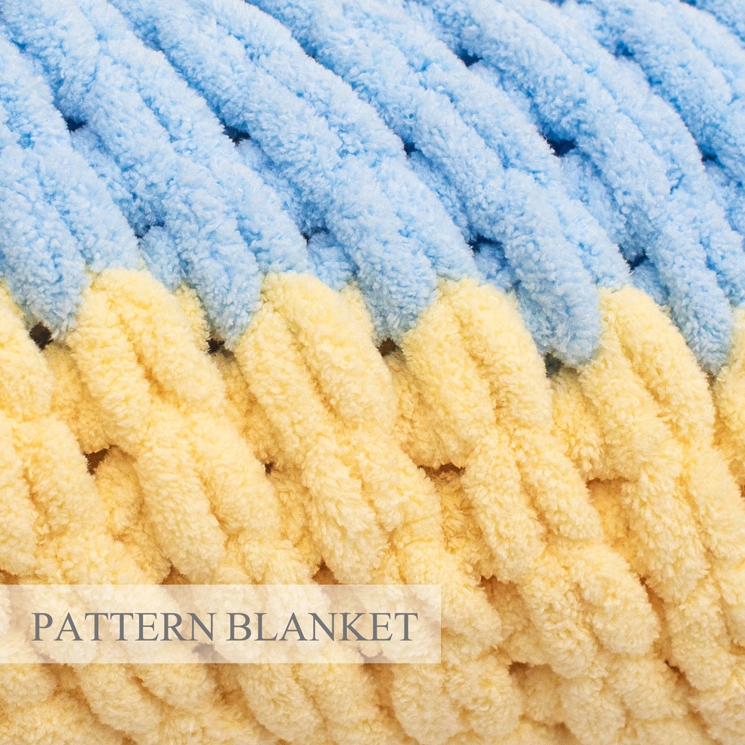 Finger Knit Blanket Pattern Pdf, Beginner Patterns, Blanket Pattern