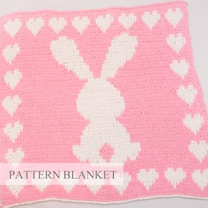 Alize Puffy More Blanket Pattern, Finger Knit Blanket Pattern, Loop Yarn Blanket Pattern, Blanket Knitting Pattern, Blanket Bunny Pattern
