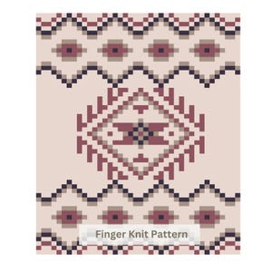 Grobstrick-Muster: Fingermuster mit Aztekenmuster zum Selberstricken (PDF)