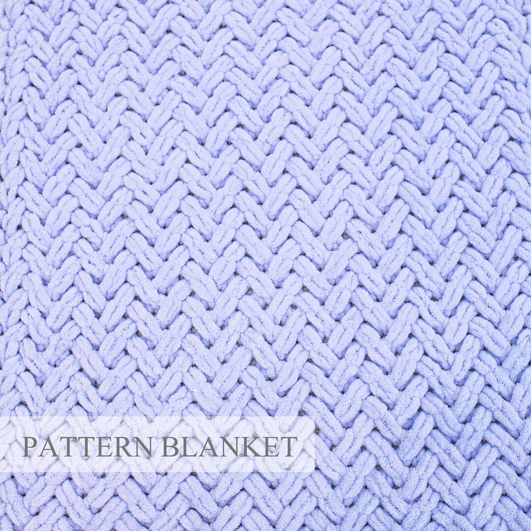 Loop Yarn Blanket Pattern Download, Crisscross Blanket, Beginner