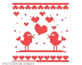 Loop Yarn Blanket Pattern Birds. Finger Knitting : Good Easy DIY Tutorial (PDF)