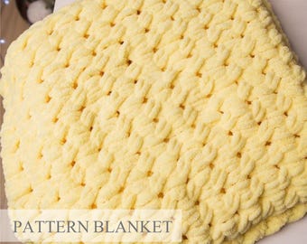 Finger-Strickdecke Anleitung: Chunky Loop Yarn DIY (PDF)
