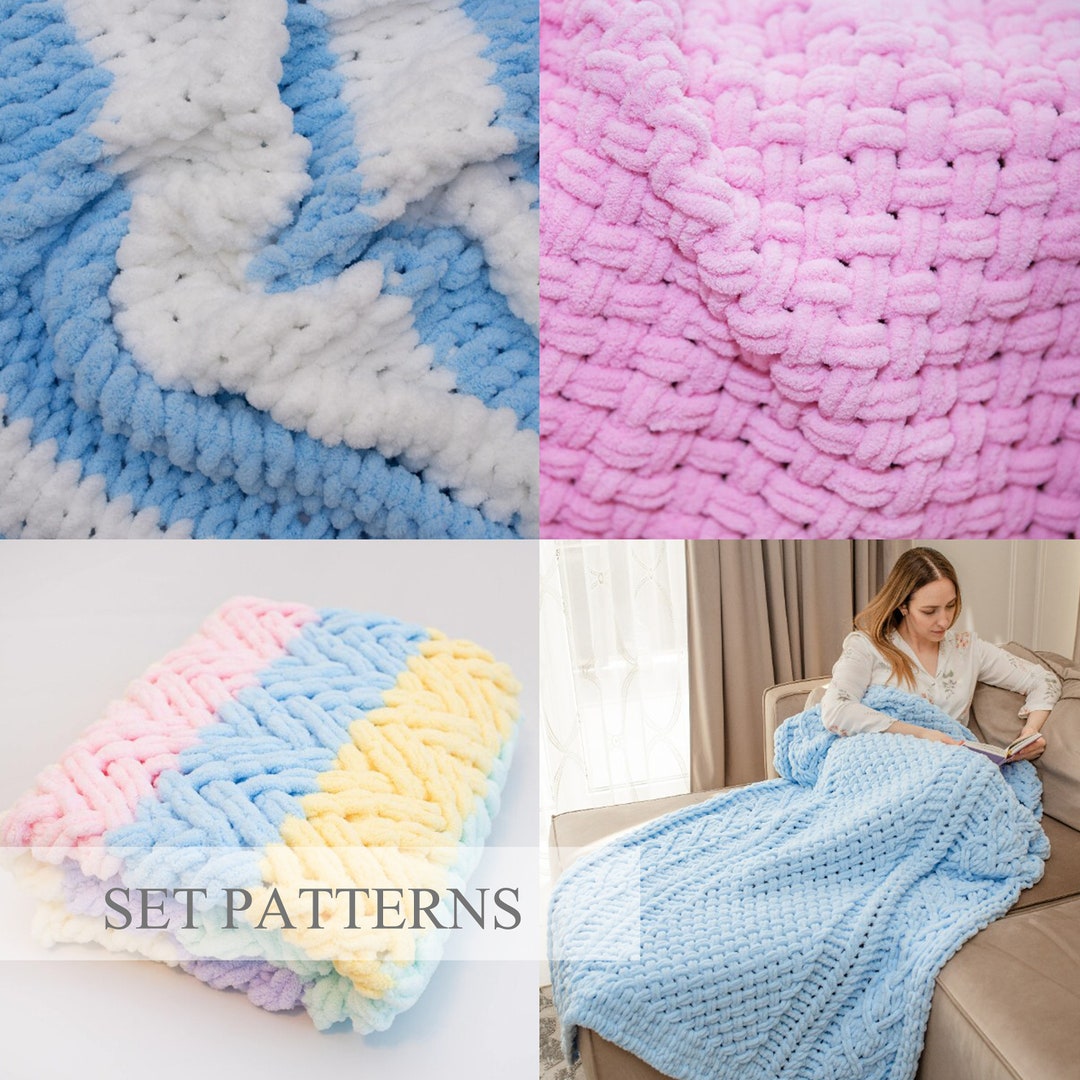 Set of Blanket Patterns From Simple to Complex Do It Etsy