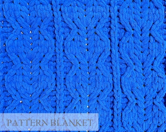 Blanket Knitting Pattern, Bernat Alize Yarn Pattern, Do It Yourself, Finger Blanket Pattern, Loop Yarn Pattern, Consolation Blanket Pattern