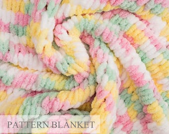PDF Strickanleitung: Loop Yarn Blanket Knitting