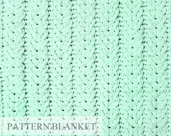 Loop Yarn Blanket Pattern: Finger Knitting (PDF Pattern)