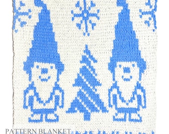 Loop-Garn-Decke Muster Wichtel. Finger stricken: Gute einfache DIY-Anleitung (PDF)