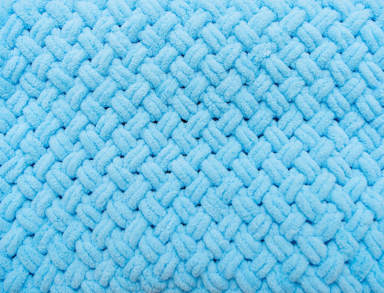 Finger Knit Blanket Pattern Pdf Beginner Patterns Blanket Etsy