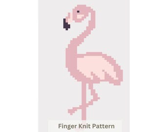 Flamingo Chunky Blanket Finger Strickmuster: Easy DIY Anleitung PDF Download