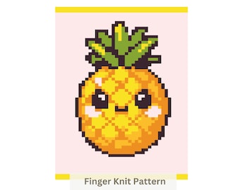 Ananas Chunky Blanket Finger Strickmuster: Einfache DIY Anleitung PDF Download
