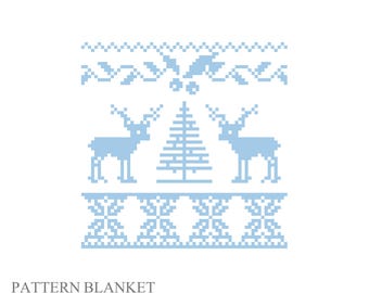 Loop Garn Decke Muster Winter. Finger stricken: Gute einfache DIY-Anleitung (PDF)