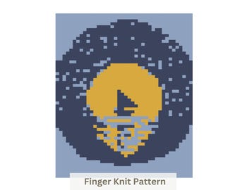 Schiff Chunky Blanket Pattern: Finger Stricken Anleitung PDF-Muster
