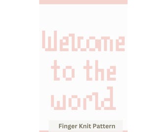 Schema per coperta a maglia grossa: tutorial facile per lavorare a maglia con le dita (download PDF)