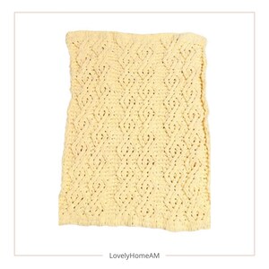 Loop Yarn Bernat Alize Puffy Finger Knit Blanket Pattern PDF Chunky ...
