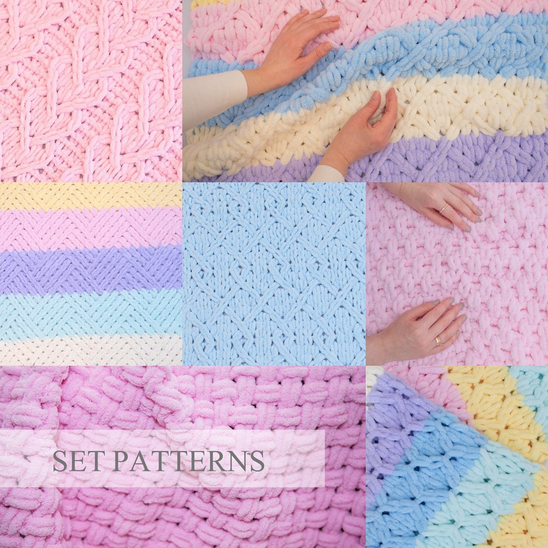Set of Favourite Patterns 7, Loop Yarn Blanket Patterns, Do It Yourself