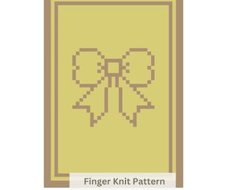 Schema per coperta a maglia grossa: tutorial per lavorare a maglia con le dita (download PDF)