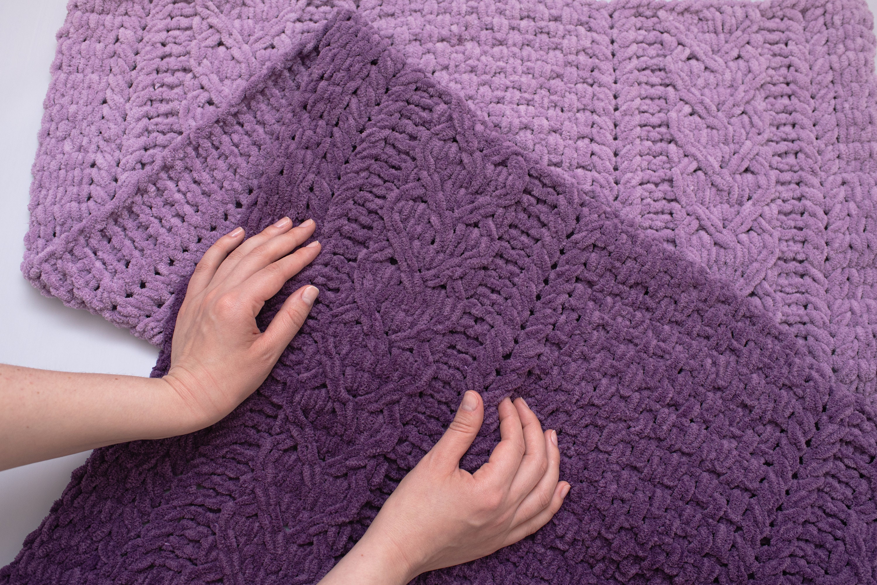 Finger Crochet Blanket Pattern Pdf Blanket Knitting Pattern Etsy