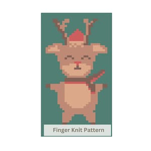 Baby Deer Chunky Blanket Finger Knitting Pattern: Easy DIY Tutorial (PDF Download)