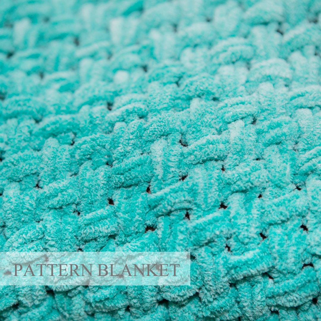 Finger Knit Blanket Pattern Pdf, Beginner Patterns Download, Loop Yarn