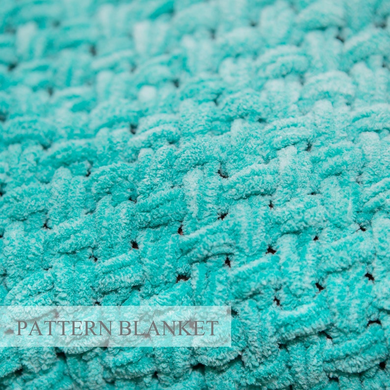 Finger Knit Blanket Pattern Pdf, Beginner Patterns Download, Loop Yarn