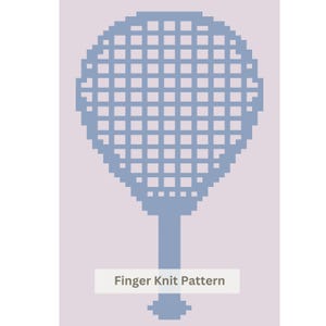 Tennisschläger Chunky Knit Blanket Pattern: Einfache Finger-Strickanleitung (PDF-Download)