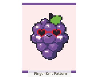 Trauben Decke Finger Strickmuster: Easy DIY Anleitung PDF Download