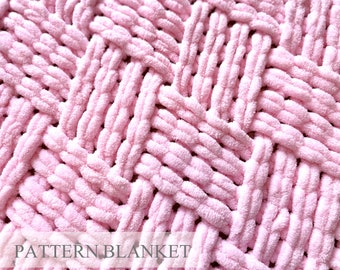 Loop yarn pattern, Criss-Cross, Blanket knitting pattern, Alize Puffy Pattern, Finger knit blanket pattern, Four weaves blanket pattern