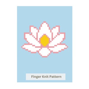 Lotus Flower Chunky Blanket Pattern: Finger Knitting Tutorial (PDF Pattern)