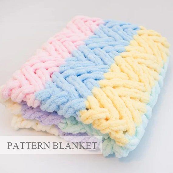 Loop Yarn Blanket Pattern Pdf Herringbone Throw Blanket Pattern Alize Puffy Blanket Pattern Finger Knit Blanket Pattern Fir Tree Pattern Etsy