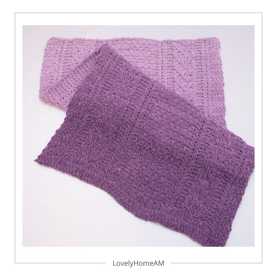 Finger Crochet Blanket Pattern Pdf Blanket Pattern Download Etsy