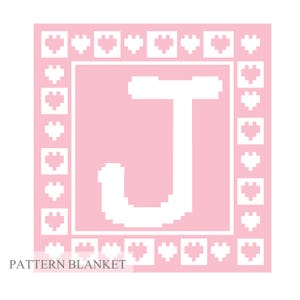 Loop Yarn Blanket Pattern Letter J Initial. Finger Knitting : Good Easy DIY Tutorial (PDF)