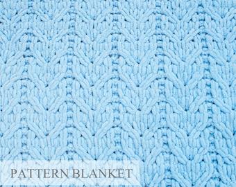 Finger Knit Blanket Pattern PDF, Alize Puffy Blanket Pattern, Cable Hearts Blanket, Loop Yarn Blanket Pattern, Caring Love Blanket Pattern