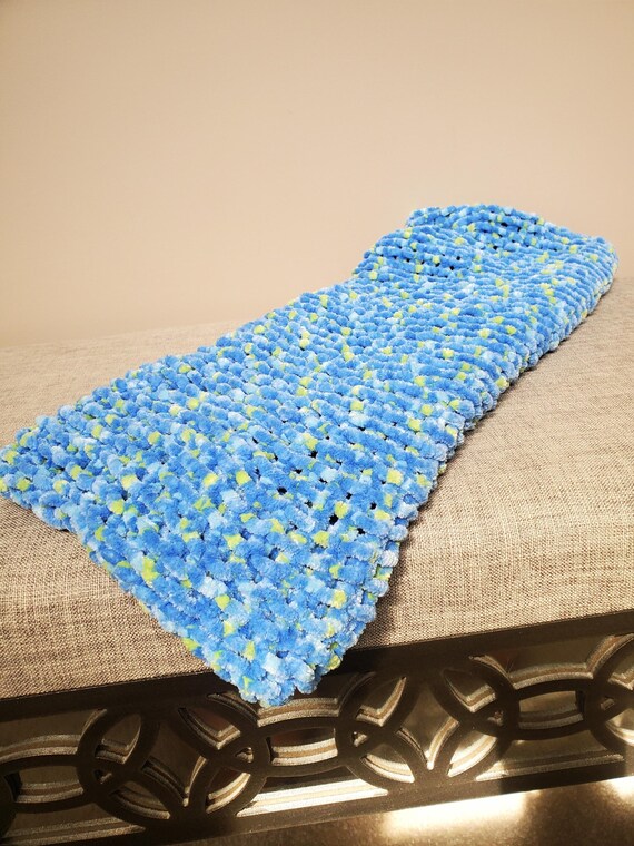 Fuzzy Baby Blanket, Nautical Nursery Decor, Stroller Blanket