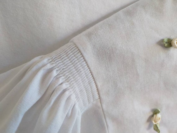 Cropped austrian blouse, cropped linen blouse, Tr… - image 7