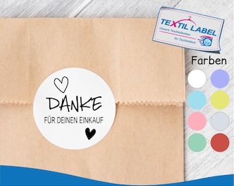 Pegatina gracias por tu compra, redonda Ø 5 cm, gracias, pedido, pegatina, regalo MB004