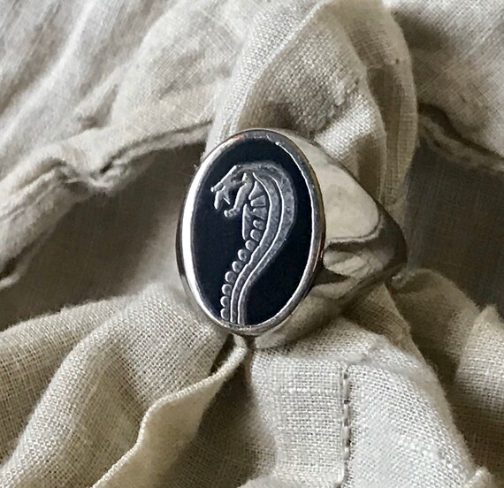 Silver Cobra Ring size 9 - image 3