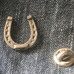 Pewter Horseshoe Lapel / Hat Pin