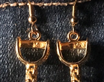 Gold Spur Earrings